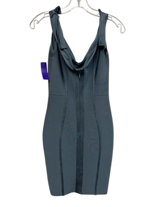 House of CB Size Small Dusty Blue Rayon Blend Sleeveless Tie Straps Dress Dusty Blue / Small