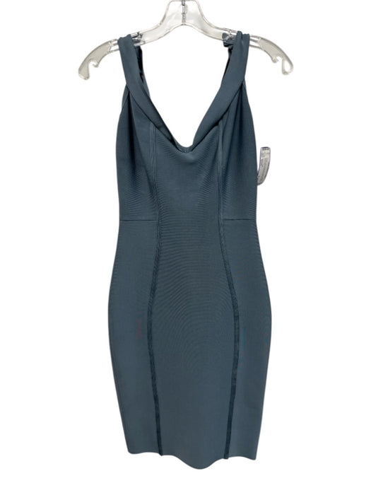 House of CB Size Small Dusty Blue Rayon Blend Sleeveless Tie Straps Dress Dusty Blue / Small