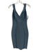 House of CB Size Small Dusty Blue Rayon Blend Sleeveless Tie Straps Dress Dusty Blue / Small