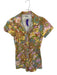 Show Me Your Mumu Size S Brown & Green Cotton Short Sleeve Flowers Romper Brown & Green / S