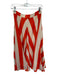 Mare Mare x Anthropologie Size S Orange & cream Polyester Blend Striped Skirt Orange & cream / S