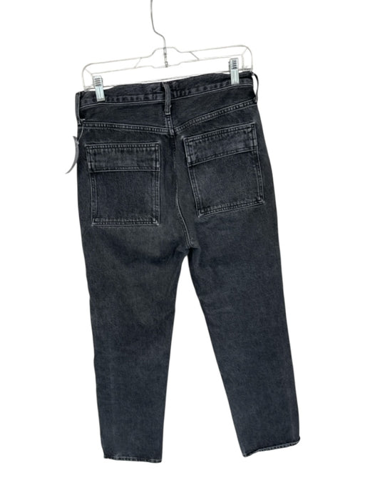 Agolde Size 26 Ash Black Cotton Cargo Pocket Straight Zip Fly Jeans Ash Black / 26