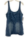 Blank NYC Size S Mid Wash Cotton Sleeveless U Neck Rhinestone Design Dress Mid Wash / S