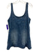 Blank NYC Size S Mid Wash Cotton Sleeveless U Neck Rhinestone Design Dress Mid Wash / S