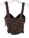 Reformation Size S Black, Pink, Yellow Viscose Sleeveless Floral Print Top Black, Pink, Yellow / S