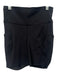 Lululemon Size 4 Black Polyester Elastic Waist Wide Waist Band Shorts Black / 4