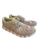 On Cloud Shoe Size 8 Beige Manmade Material Lace Up Perforated Runner Shoes Beige / 8