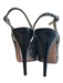 Jimmy Choo Shoe Size 38 Glitter Leather Peep Toe Slingback Stiletto Shoes Glitter / 38