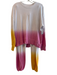 Sundry Size 2 Pink & Yellow Rayon Blend Tie Die Long Sleeve Sweatpants Pant Set Pink & Yellow / 2