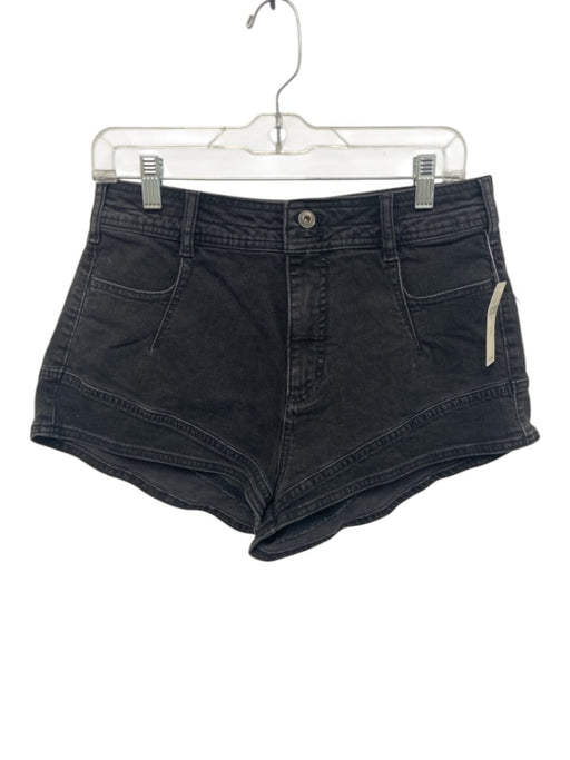 Pilcro Size 29 Black Cotton Blend Zip & Button Pockets Shorts Black / 29