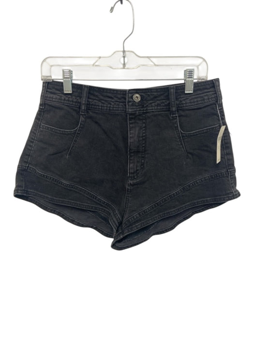 Pilcro Size 29 Black Cotton Blend Zip & Button Pockets Shorts Black / 29