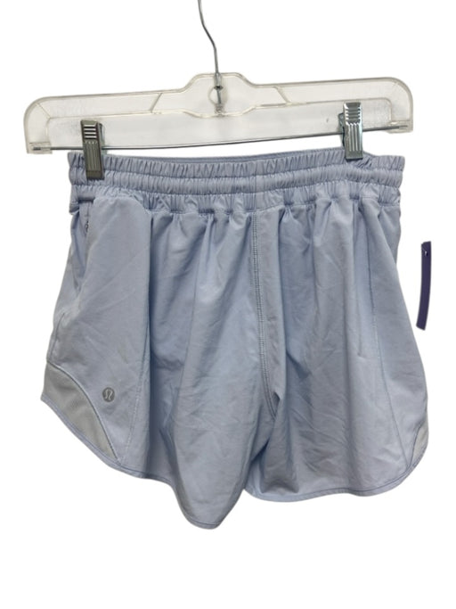 Lululemon Size XS Light Blue Synthetic Elastic Waist Athletic Shorts Light Blue / XS