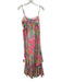 Lilly Pulitzer Size 6 Pink, Green & Blue Polyester Botanical Print Dress Pink, Green & Blue / 6