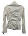 Gucci Size 42 Cream White Cotton Blend Long Sleeve Ruched Button Up Top Cream White / 42