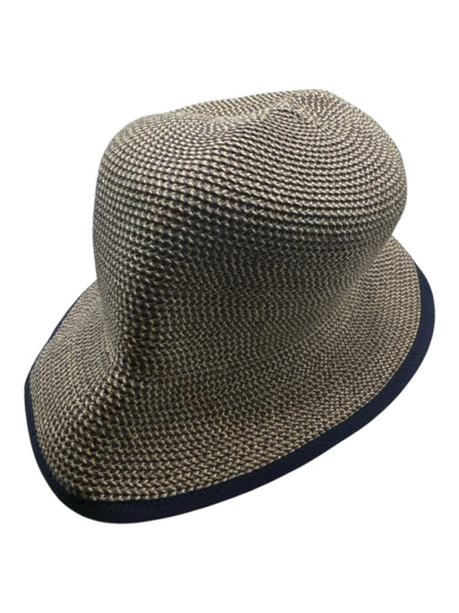 San Diego Hat Co. Brown & Navy Paper Bucket Hat Brown & Navy