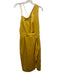 Reiss Size 6 Gold Polyester Cowl Neck Spaghetti Strap Camisole top Dress Gold / 6