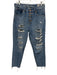 We The Free Size 28 Light Wash Denim Button Fly Distressed Raw Hem Pockets Jeans Light Wash / 28