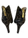 Louise et Cie Shoe Size 11 Black & Gray Leather Cowhide Animal Print Booties Black & Gray / 11