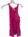 New In Size S Pink Cotton Sleeveless Crinkle Lined Dress Pink / S