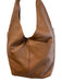 Hammitt Brown Leather Gold hardware Shoulder Bag Zip Close Assymmetrical Bag Brown / M
