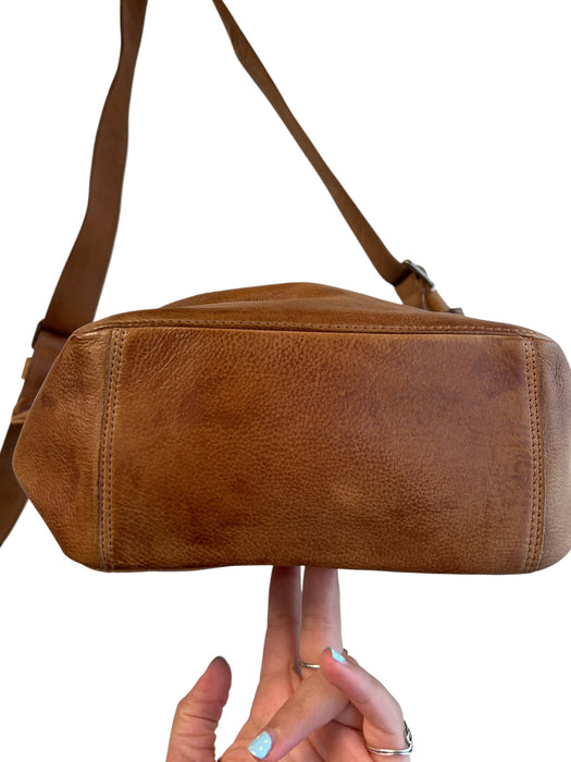Latico Brown Leather Shoulder & Crossbody Zip Close adustable straps Bag Brown / S/M