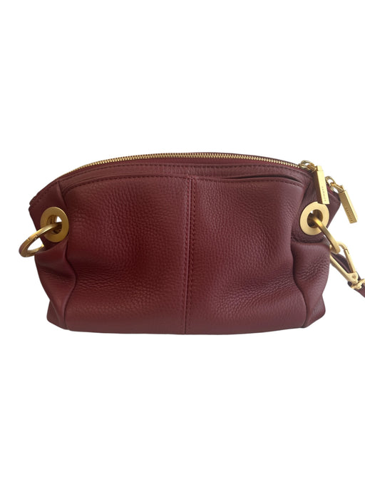 Hammitt Red Wine Leather Gold hardware Zip Close Card holder Bag Red Wine / S