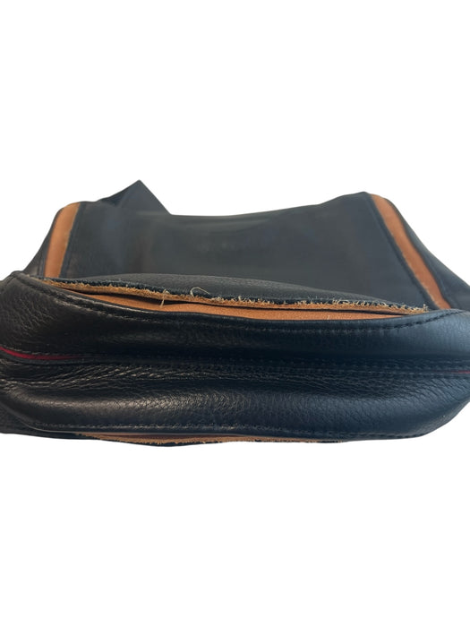 Hammitt Black & Brown Leather Shoulder & Crossbody Zip Close Gold Hardware Bag Black & Brown / S