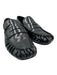 Alohas Shoe Size 38 Black Leather Square Toe Scrunch Penny Loafers Black / 38