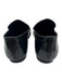 Alohas Shoe Size 38 Black Leather Square Toe Scrunch Penny Loafers Black / 38