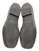 Alohas Shoe Size 38 Black Leather Square Toe Scrunch Penny Loafers Black / 38