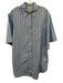 COS Size 6 Blue & White Cotton 1/2 Sleeve Stripe Buttons Midi Dress Blue & White / 6
