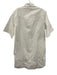 COS Size 6 Cream White Cotton 1/2 Sleeve Lace Cut Out Buttons Shirt Dress Cream White / 6