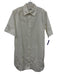 COS Size 6 Cream White Cotton 1/2 Sleeve Lace Cut Out Buttons Shirt Dress Cream White / 6