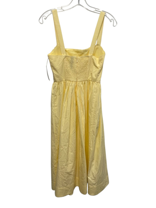 By Anthropologie Size S Butter Yellow Cotton Sleeveless Midi Dress Butter Yellow / S