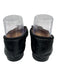 Chanel Shoe Size 39.5 Black Leather & Patent Leather Cap Toe Logo Flats Black / 39.5
