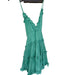 Mustard Seed Size L Aqua Polyester Spaghetti Strap Ruffles Racerback Dress Aqua / L