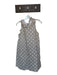 Tyler Boe Size M Taupe & White Cotton Blend Sleeveless Polka Dot Back Tie Dress Taupe & White / M