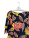 Trina Turk Size 6 Navy Polyester Blend Tie Sleeve Paisley Pattern Abstract Dress Navy / 6