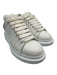 Alexander McQueen Shoe Size 38.5 White & Rose Gold Leather Lace Up Sneakers White & Rose Gold / 38.5