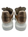 Alexander McQueen Shoe Size 38.5 White & Rose Gold Leather Lace Up Sneakers White & Rose Gold / 38.5