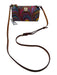 Dooney & Bourke Brown & Multi PVC Blend Crossbody All Over Print Zip Close Bag Brown & Multi / S