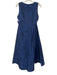 Shoshanna Midnight Size 12 Indigo Blue Polyester & Silk Sleeveless Evening Dress Indigo Blue / 12