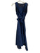 Shoshanna Midnight Size 12 Indigo Blue Polyester & Silk Sleeveless Evening Dress Indigo Blue / 12