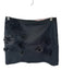Loveshackfancy Size 2 Black Polyester Flower Detail Side Zip Mini Skirt Black / 2