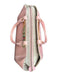 Alberta di Canio Pink Leather Gold Detail Purse Pink