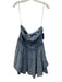 Free People Size M Acid Wash Cotton Tube Top Elastic Back Corset Front Dress Acid Wash / M