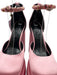 Versace Shoe Size 37 Light Pink Satin Upper Crystal Straps Ankle Buckle Pumps Light Pink / 37
