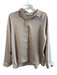 Zara Size Medium Taupe Polyester Blend Button Down Collared Long Sleeve Top Taupe / Medium
