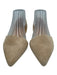 J. Crew Shoe Size 7 Beige Leather Suede Pointed Toe D'orsay Flats Beige / 7