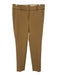 J. Crew Size 4 Khaki Beige Polyester Blend Trouser Hook & Zip Fly Slim Pants Khaki Beige / 4